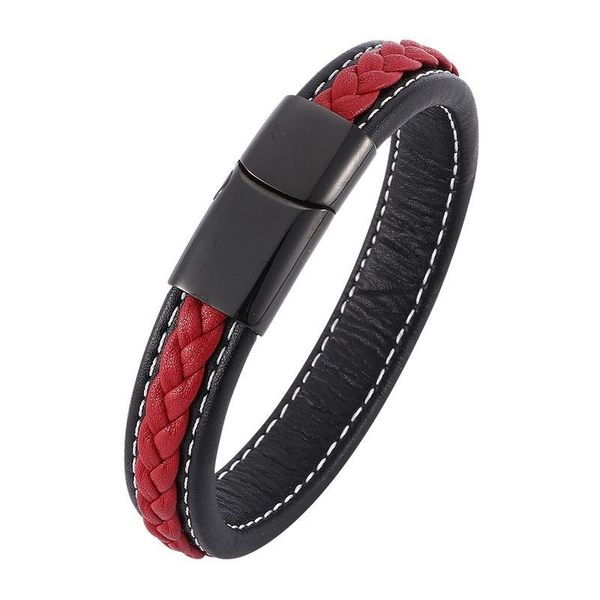 tennis leather high-grade black red titanium steel bracelet wild personality trendy men and women exquisite, Golden;silver
tennis leather high-grade black red titanium steel bracelet wild personality trendy men and women exquisite, Golden;silver