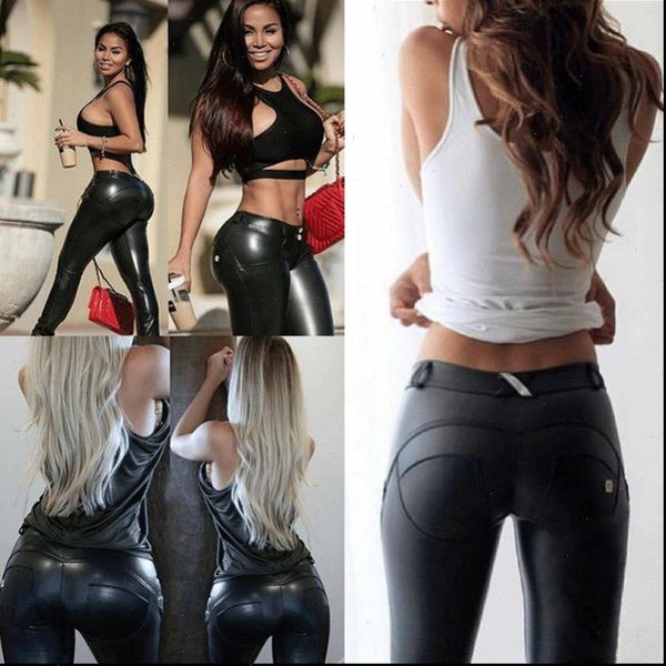 high waist wet faux leather look matt tight pant solid color pu leather long pants drop shipping, Black;white
high waist wet faux leather look matt tight pant solid color pu leather long pants drop shipping, Black;white