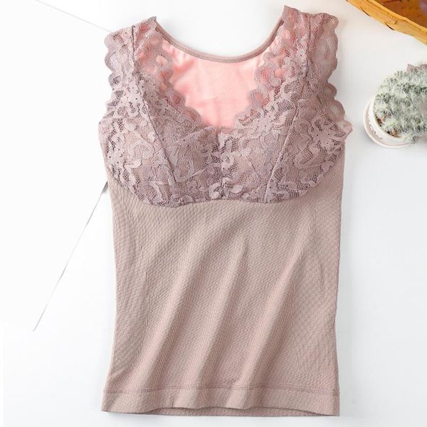 women 2021 autumn winter fashion thermal underwear vest female thicken warm bottoming ladies lace slim vest, Black;white
women 2021 autumn winter fashion thermal underwear vest female thicken warm bottoming ladies lace slim vest, Black;white