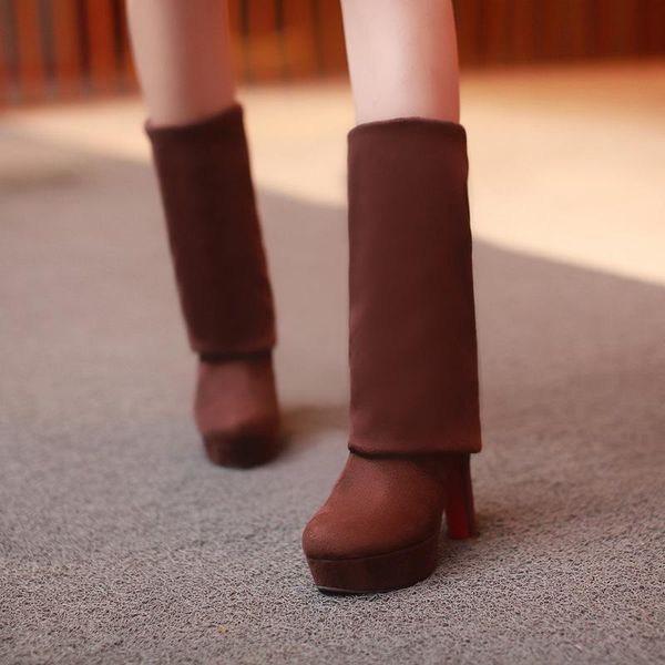 boots women super high heels slip on over the knee long female platform stretch patchwork flock two ways wear, Black
boots women super high heels slip on over the knee long female platform stretch patchwork flock two ways wear, Black