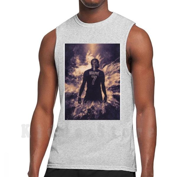 men' tank kylian mbappé vest sleeveless soccer players ball club stadium fans league europa, White;black
men' tank kylian mbappé vest sleeveless soccer players ball club stadium fans league europa, White;black