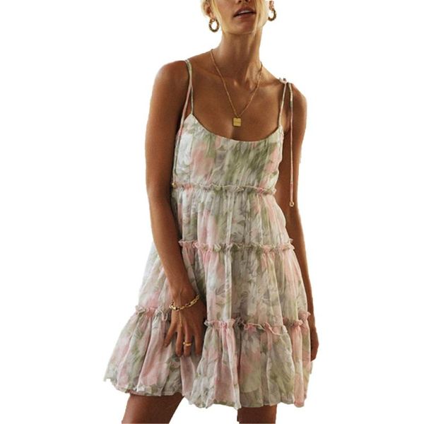 casual dresses women ruffle floral print sleeveless mini dress spaghetti strap backless female fashion summer chiffon short, Black;gray
casual dresses women ruffle floral print sleeveless mini dress spaghetti strap backless female fashion summer chiffon short, Black;gray