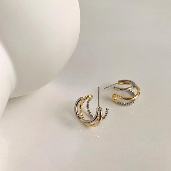 hoop & huggie korea's dongdaemun high-grade multi-layer metal earring earrings are cool and delicate in wind contrast color three-wire, Golden;silver
hoop & huggie korea's dongdaemun high-grade multi-layer metal earring earrings are cool and delicate in wind contrast color three-wire, Golden;silver
