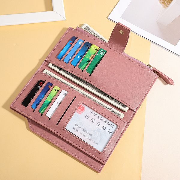 2020 new fashion women wallet soft pu leather zipper wallet long womens clutch wallet female designer coin card purse black, Red;black
2020 new fashion women wallet soft pu leather zipper wallet long womens clutch wallet female designer coin card purse black, Red;black