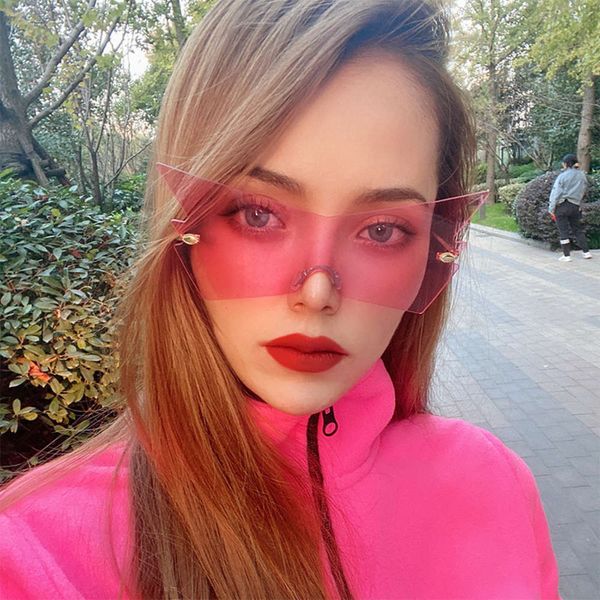 new frameless sunglasses women's fashion halloween dance funny personalized sunglasses women's net red same model 5011, White;black
new frameless sunglasses women's fashion halloween dance funny personalized sunglasses women's net red same model 5011, White;black