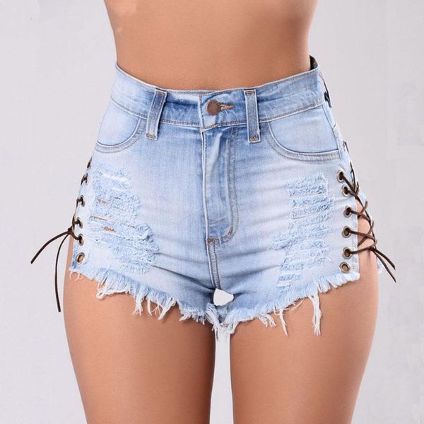 women's jeans vintage ripped hole fringe elastic middle waist shorts feminino denim for women skinny side hollow out short female, Blue
women's jeans vintage ripped hole fringe elastic middle waist shorts feminino denim for women skinny side hollow out short female, Blue