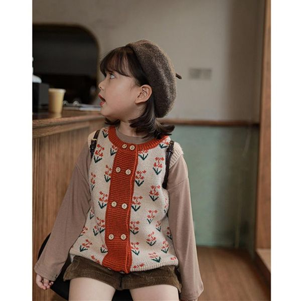 pullover vintage baby girls knit vest fashion boys girl knitted floral cardigan children sleeveless kids sweater waistcoat, Blue
pullover vintage baby girls knit vest fashion boys girl knitted floral cardigan children sleeveless kids sweater waistcoat, Blue