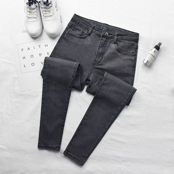 spring and herf new jeans slender tall waist tight small feet black women denim broek, Blue
spring and herf new jeans slender tall waist tight small feet black women denim broek, Blue
