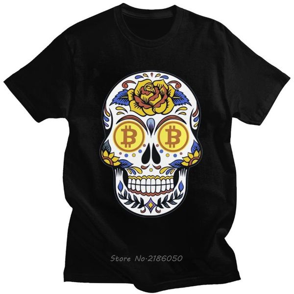 men's t-shirts cool crypto tee for men short sleeve leisure btc cryptocurrency skull t-shirt o-neck fit pure cotton t shirt gif, White;black
men's t-shirts cool crypto tee for men short sleeve leisure btc cryptocurrency skull t-shirt o-neck fit pure cotton t shirt gif, White;black