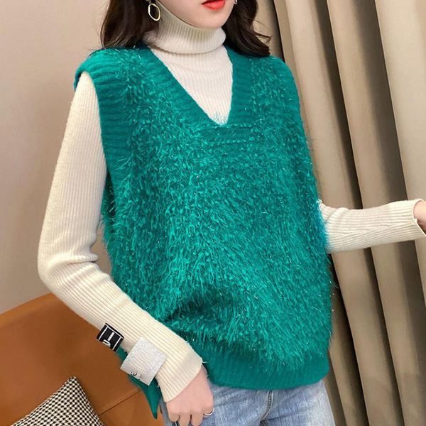 women's vests bright silk knitted sweater vest women solid korean fashion v neck plus size all-match female streetwear sleeveless pullo, Black;white
women's vests bright silk knitted sweater vest women solid korean fashion v neck plus size all-match female streetwear sleeveless pullo, Black;white