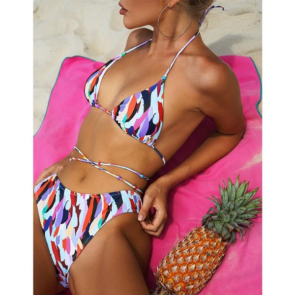 women's swimwear brazilian string micro bikini set halter triangle swimsuit women high cut swimming print bathing suit swim, White;black
women's swimwear brazilian string micro bikini set halter triangle swimsuit women high cut swimming print bathing suit swim, White;black