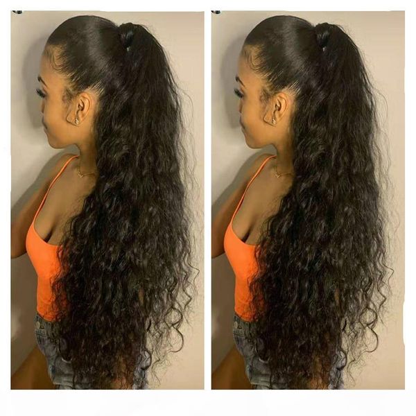 long clip in curly ponytail extension long kinky 20" straight ponytail for women human hair long wrap corn wavy pony tail hairpiece 160, Black
long clip in curly ponytail extension long kinky 20" straight ponytail for women human hair long wrap corn wavy pony tail hairpiece 160, Black