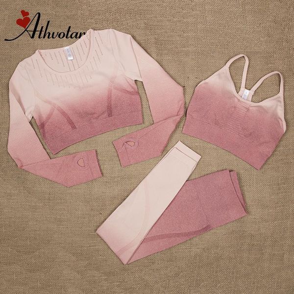 yoga outfits athvotar gradient sport set gym clothing for women long sleeve crop bra high waist leggings fitness sportswear, White;red
yoga outfits athvotar gradient sport set gym clothing for women long sleeve crop bra high waist leggings fitness sportswear, White;red