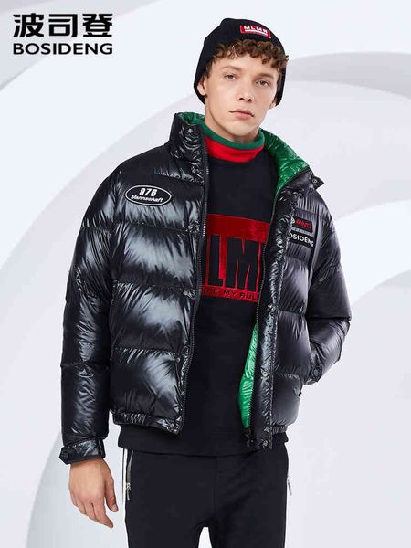 bosideng stand up collar short down et for men's winter fashion sportswear youth b80142101, Black;white
bosideng stand up collar short down et for men's winter fashion sportswear youth b80142101, Black;white