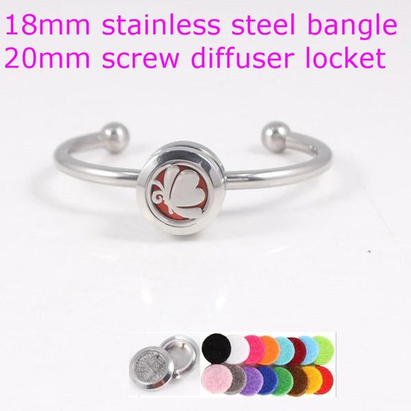 bangle 18mm stainless steel snap button 20mm butterfly perfume locket screw aroma essential oil diffuser bracelet, Black
bangle 18mm stainless steel snap button 20mm butterfly perfume locket screw aroma essential oil diffuser bracelet, Black
