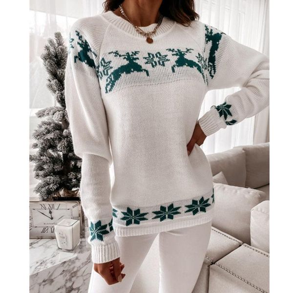 women's sweaters christmas sweater autumn and winter ugly knitted long pullover jumpers women pull femme sleeve for woman 2021, White;black
women's sweaters christmas sweater autumn and winter ugly knitted long pullover jumpers women pull femme sleeve for woman 2021, White;black