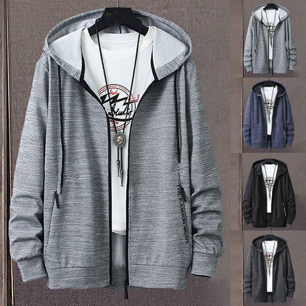 men's jackets winter fashion casual long sleeve turn-down collar solid coat zipper hoodie sweatshirt men streetwear#35, Black;brown
men's jackets winter fashion casual long sleeve turn-down collar solid coat zipper hoodie sweatshirt men streetwear#35, Black;brown