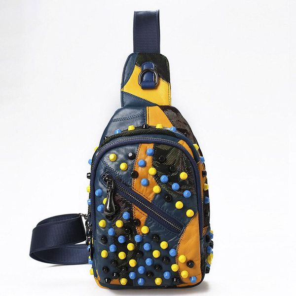 waist bags rivet chest bag sheepskin pack studded genuine leather square crossbody metal stud bolsa feminina
waist bags rivet chest bag sheepskin pack studded genuine leather square crossbody metal stud bolsa feminina