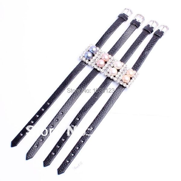 tennis pretty fashion 9mm natural freshwater pearl leather rhinestone bracelet 8.5" optional color wj05, Golden;silver
tennis pretty fashion 9mm natural freshwater pearl leather rhinestone bracelet 8.5" optional color wj05, Golden;silver