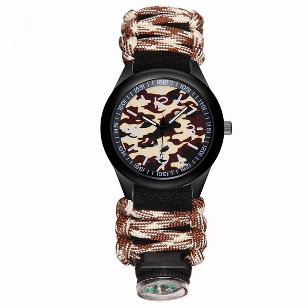 wristwatches outdoor survival watch compass umbrella rope emergency bracelet weave escape sports clock hiking d3, Slivery;brown
wristwatches outdoor survival watch compass umbrella rope emergency bracelet weave escape sports clock hiking d3, Slivery;brown