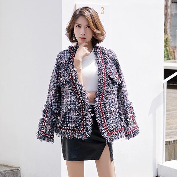women's trench coats 2021 winter women jacket coat runway tweed single breasted pearl tassel long sleeve fashion outerwear casu, Tan;black
women's trench coats 2021 winter women jacket coat runway tweed single breasted pearl tassel long sleeve fashion outerwear casu, Tan;black