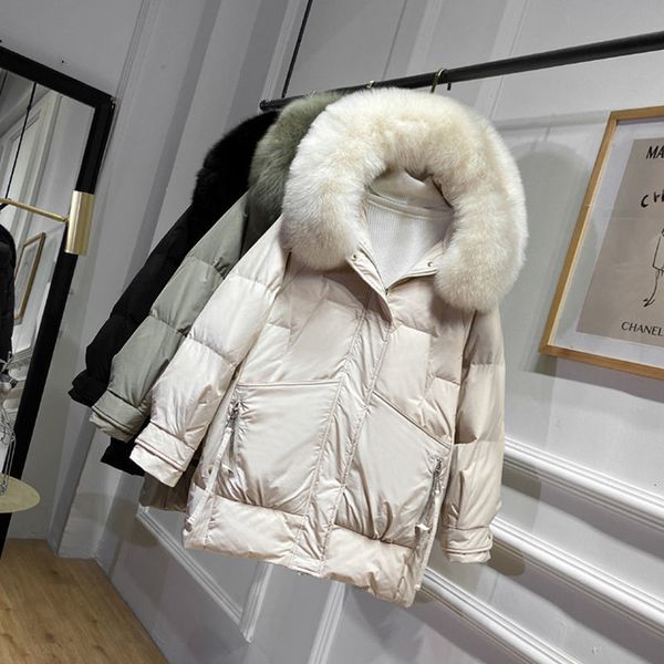 White Korean Duck Down Woman with Hood Royal Amendment Fox Fur Collar Winter Coat Warm Parka Female Y8 1ua8, Black
White Korean Duck Down Woman with Hood Royal Amendment Fox Fur Collar Winter Coat Warm Parka Female Y8 1ua8, Black
