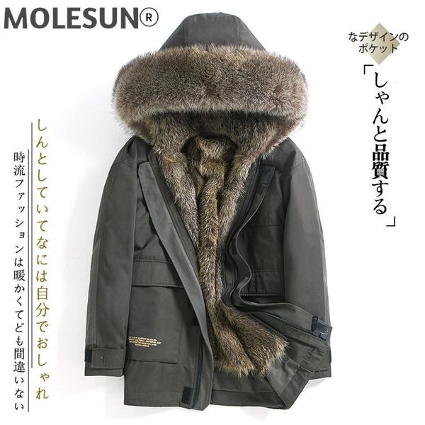 men's leather & faux akoosun winter jacket men parka real fur coat hooded natural raccoon dog liner mens jackets and coats parkas hombr, Black
men's leather & faux akoosun winter jacket men parka real fur coat hooded natural raccoon dog liner mens jackets and coats parkas hombr, Black