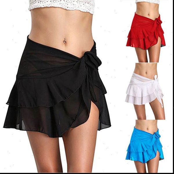 2018 women beach wear solid skirt bandage ruffle wrap high split short mini skirt new summer clubwear skirts, Black
2018 women beach wear solid skirt bandage ruffle wrap high split short mini skirt new summer clubwear skirts, Black