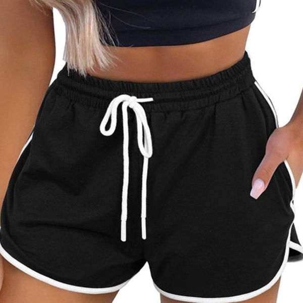 women's shorts moarcho casual sports solid color drawstring pockets summer loose comfortable leisure stretch 2021, White;black
women's shorts moarcho casual sports solid color drawstring pockets summer loose comfortable leisure stretch 2021, White;black