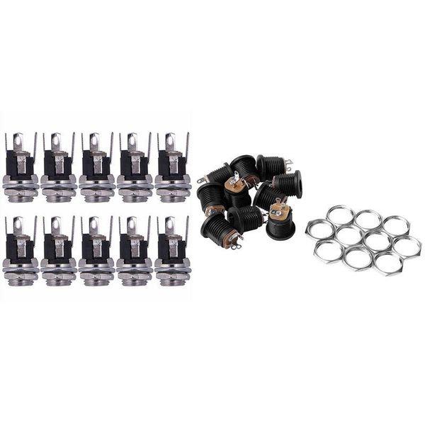 20pcs dc power supply jack socket female panel mount connector - 10pcs 5.5x2.1mm & 10pcs 18 x 14mm
20pcs dc power supply jack socket female panel mount connector - 10pcs 5.5x2.1mm & 10pcs 18 x 14mm