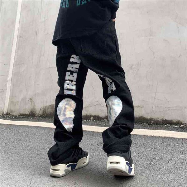men's jeans high street love embrodiery straight casual denim trousers men and women vibe style harajuku washed pants wsq3, Blue
men's jeans high street love embrodiery straight casual denim trousers men and women vibe style harajuku washed pants wsq3, Blue