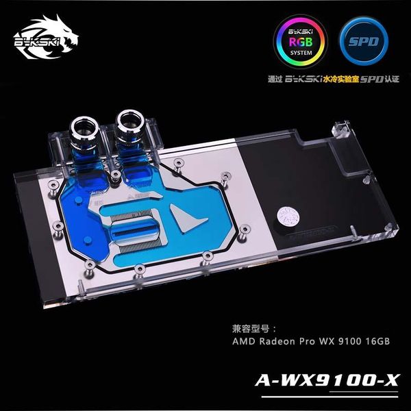 Bykski A-WX9100-X PC water cooling GPU cooler video card Graphics card Radiator for AMD Radeon Pro WX 9100 16GB
Bykski A-WX9100-X PC water cooling GPU cooler video card Graphics card Radiator for AMD Radeon Pro WX 9100 16GB