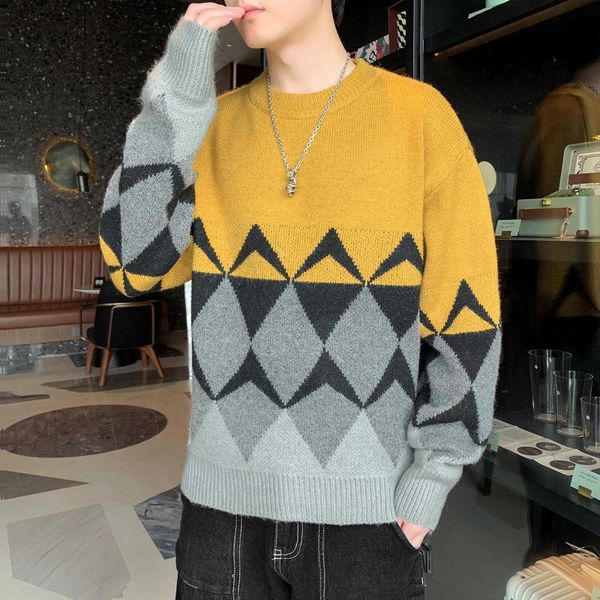 men's sweaters sweater fashion autumn and winter thickened loose trend warm thread round neck top, White;black
men's sweaters sweater fashion autumn and winter thickened loose trend warm thread round neck top, White;black