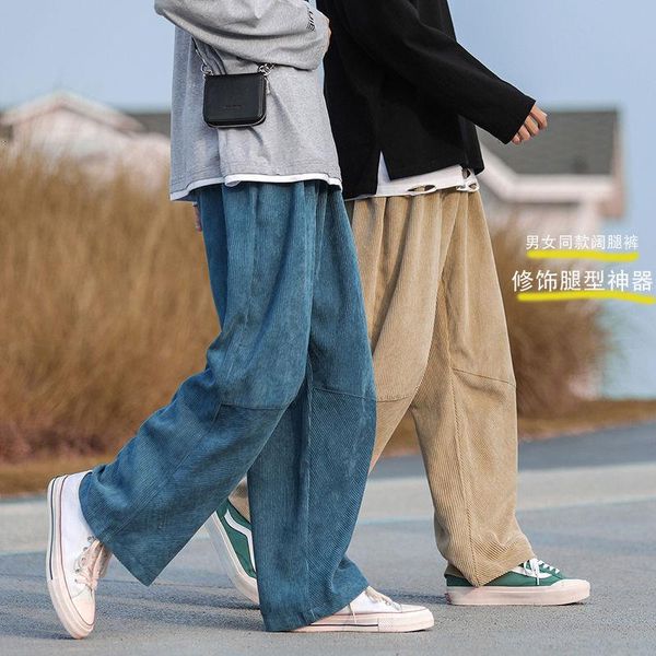 spring and autumn youth japanese men's loose pure color simple corduroy fashion casual straight pants, Black
spring and autumn youth japanese men's loose pure color simple corduroy fashion casual straight pants, Black