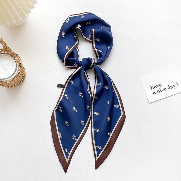 scarves 2021 small long french plaid scarf hair band women's binding ribbon headdress sweet spring and autumn, Blue;gray
scarves 2021 small long french plaid scarf hair band women's binding ribbon headdress sweet spring and autumn, Blue;gray