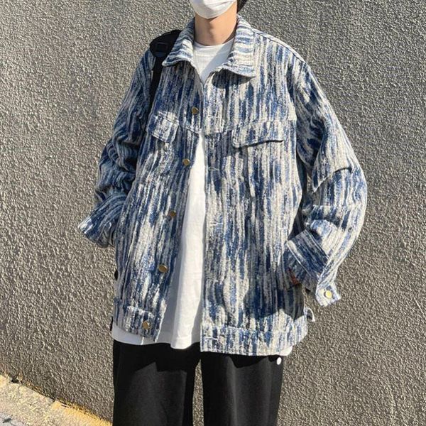 men's jackets japanese retro washed color match streetwear couple oversize pockets harajuku tie dye casual mens clothes loose coat, Black;brown 
men's jackets japanese retro washed color match streetwear couple oversize pockets harajuku tie dye casual mens clothes loose coat, Black;brown