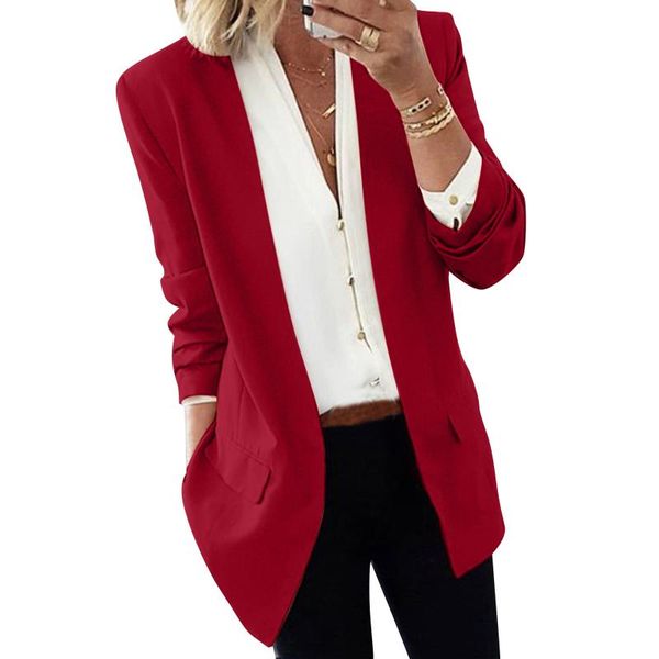 women's suits & blazers womens fashion long sleeve open cardigan solid color jacket casual oversized pockets jackets coat for women ele, White;black
women's suits & blazers womens fashion long sleeve open cardigan solid color jacket casual oversized pockets jackets coat for women ele, White;black