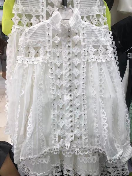 women's blouses & shirts early autumn girl fashion hollowed-out long sleeve collar chiffon beaded cardigan fashionable sweet top, White
women's blouses & shirts early autumn girl fashion hollowed-out long sleeve collar chiffon beaded cardigan fashionable sweet top, White
