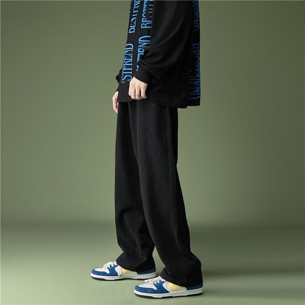 men's jeans large size multicolor baggy men fashion casual wide-leg mens streetwear loose hip-hop straight denim trousers, Blue
men's jeans large size multicolor baggy men fashion casual wide-leg mens streetwear loose hip-hop straight denim trousers, Blue
