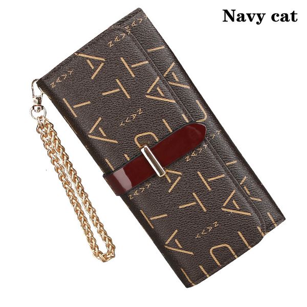 wallet 2021 women's medium and long taobao handbag, Red;black