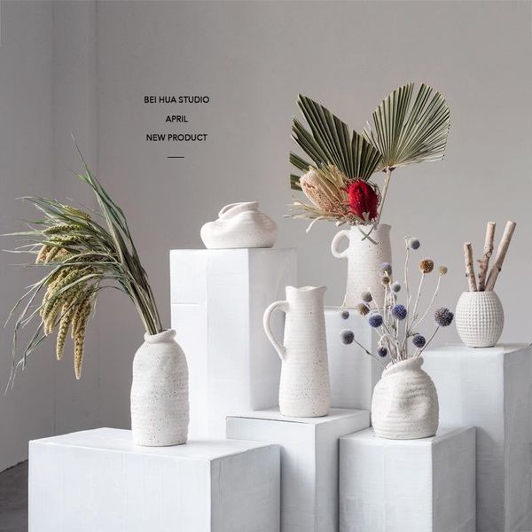 vases 2021 ins white ceramic vase, dry flower, flower inserting device, japanese zen decoration, simple and modern living room
vases 2021 ins white ceramic vase, dry flower, flower inserting device, japanese zen decoration, simple and modern living room