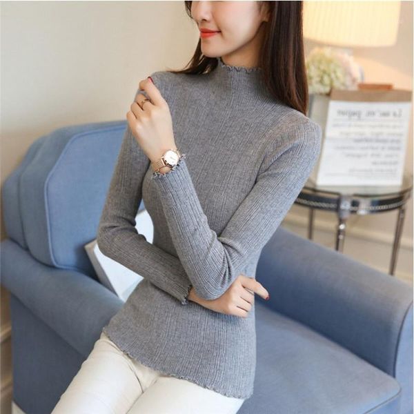 women's sweaters vintage turtleneck fashion 2021 women spring slim knitted sweater ladies casual solid color and pullovers, White;black
women's sweaters vintage turtleneck fashion 2021 women spring slim knitted sweater ladies casual solid color and pullovers, White;black