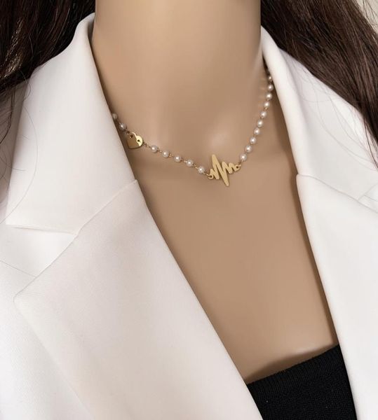 chains pearl pendant titanium steel necklace girls feel imitation collarbone chain temperament two piece bracelet, Silver
chains pearl pendant titanium steel necklace girls feel imitation collarbone chain temperament two piece bracelet, Silver