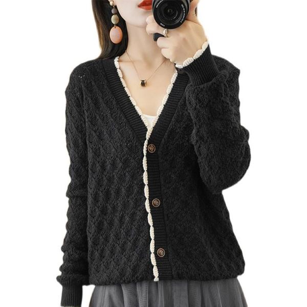 women's knits & tees all-match knitted cardigan jacket thin hollow loose 2021 spring and summer p3 1180, White
women's knits & tees all-match knitted cardigan jacket thin hollow loose 2021 spring and summer p3 1180, White