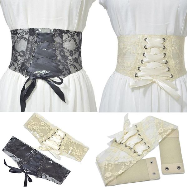 belts women lace-up lace wide corsets cummerbunds girls female high waist slim wild hollow girdle apparel accessories, Black;brown
belts women lace-up lace wide corsets cummerbunds girls female high waist slim wild hollow girdle apparel accessories, Black;brown