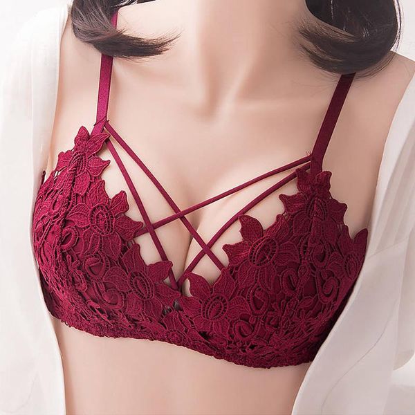 bras no steel ring push up underwear women suit bra gathered small chest lace thin section received, Red;black
bras no steel ring push up underwear women suit bra gathered small chest lace thin section received, Red;black