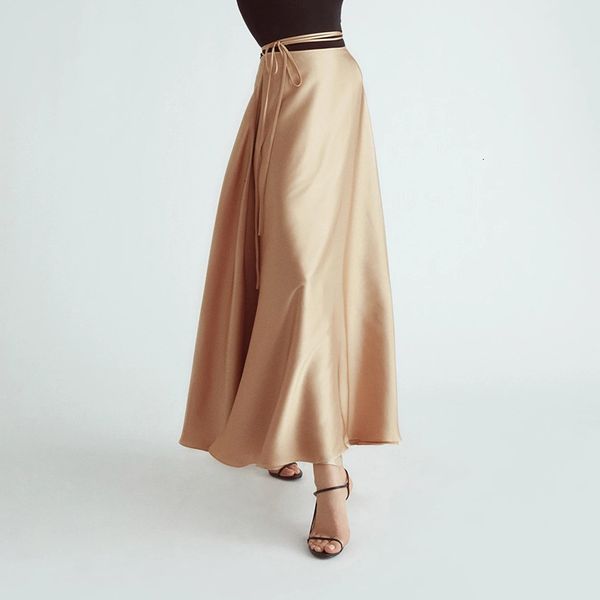 spring new 2021 high waist vintage women a-line fashion pure color lace-up design long skirt faldas jupe femme saia u2m5, Black
spring new 2021 high waist vintage women a-line fashion pure color lace-up design long skirt faldas jupe femme saia u2m5, Black