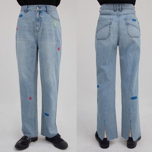 2021 new damage hole graffiti embroidery adererror jeans men women 1:1 back split denim ader error bell bottom pants e1uf, Blue
2021 new damage hole graffiti embroidery adererror jeans men women 1:1 back split denim ader error bell bottom pants e1uf, Blue