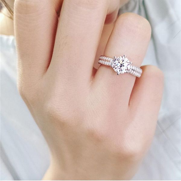 cluster rings b-ling shiny zircon for girl bride wedding accessories fashion princess 925 sterling silver ring female jewelry, Golden;silver
cluster rings b-ling shiny zircon for girl bride wedding accessories fashion princess 925 sterling silver ring female jewelry, Golden;silver