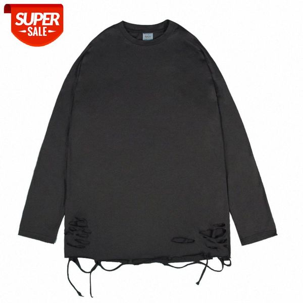 simple style solid color hole long-sleeved t-shirt men's street flow loose round neck with a bottoming compassionate shirt #wi9g, White;black
simple style solid color hole long-sleeved t-shirt men's street flow loose round neck with a bottoming compassionate shirt #wi9g, White;black